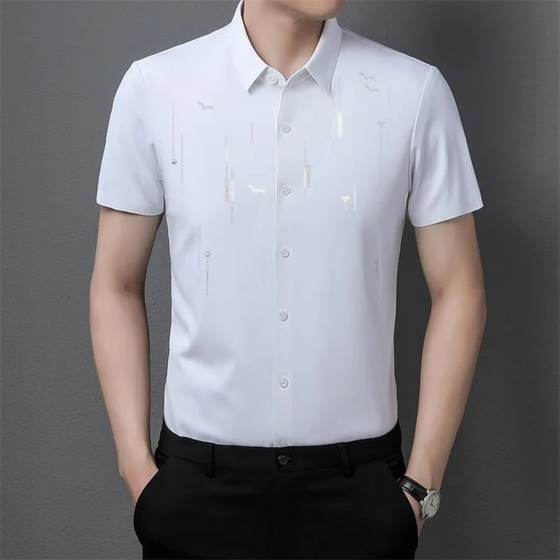 2024 Summer Anti-wrinkle Ice Silk Shirt