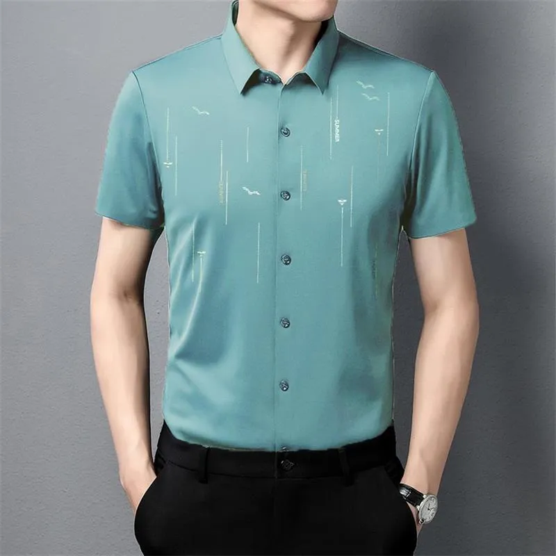 2024 Summer Anti-wrinkle Ice Silk Shirt
