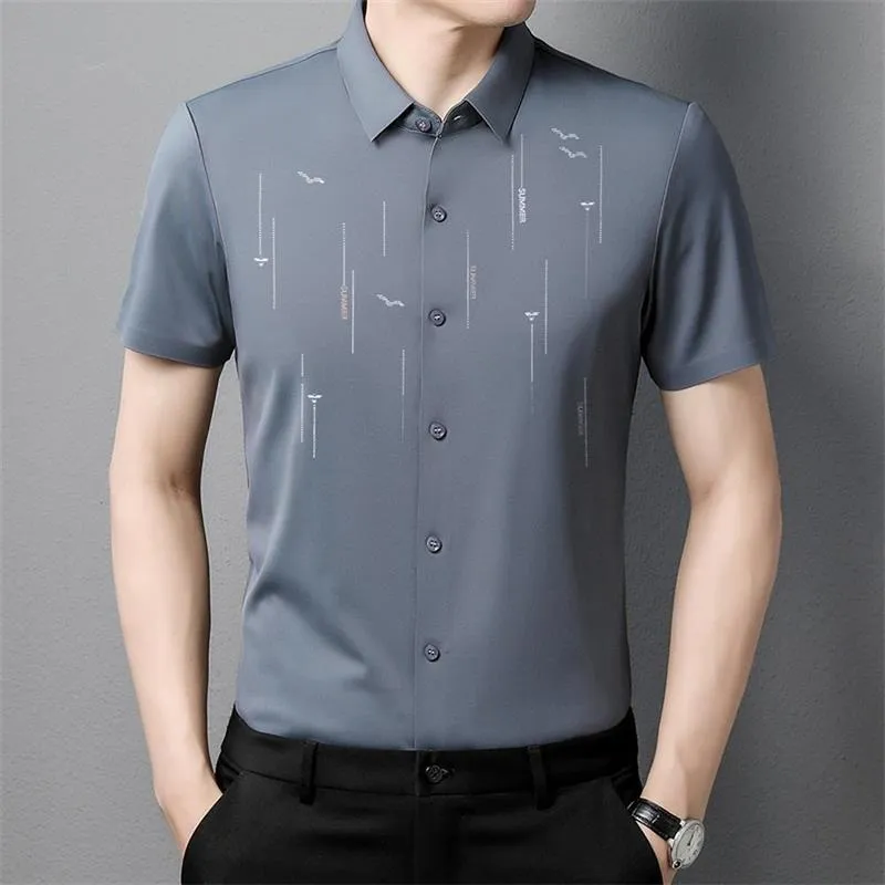 2024 Summer Anti-wrinkle Ice Silk Shirt