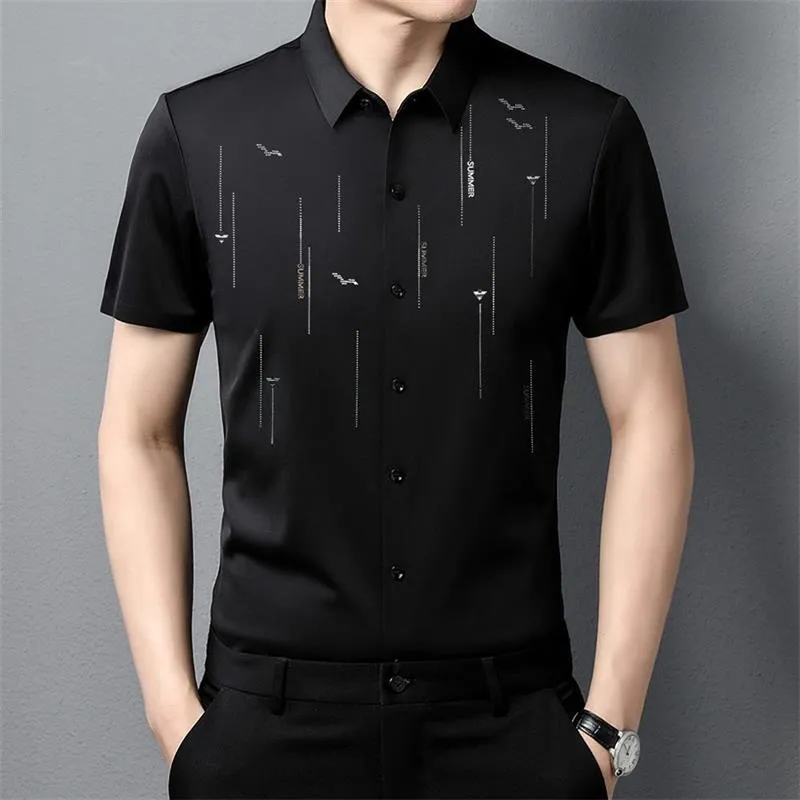 2024 Summer Anti-wrinkle Ice Silk Shirt