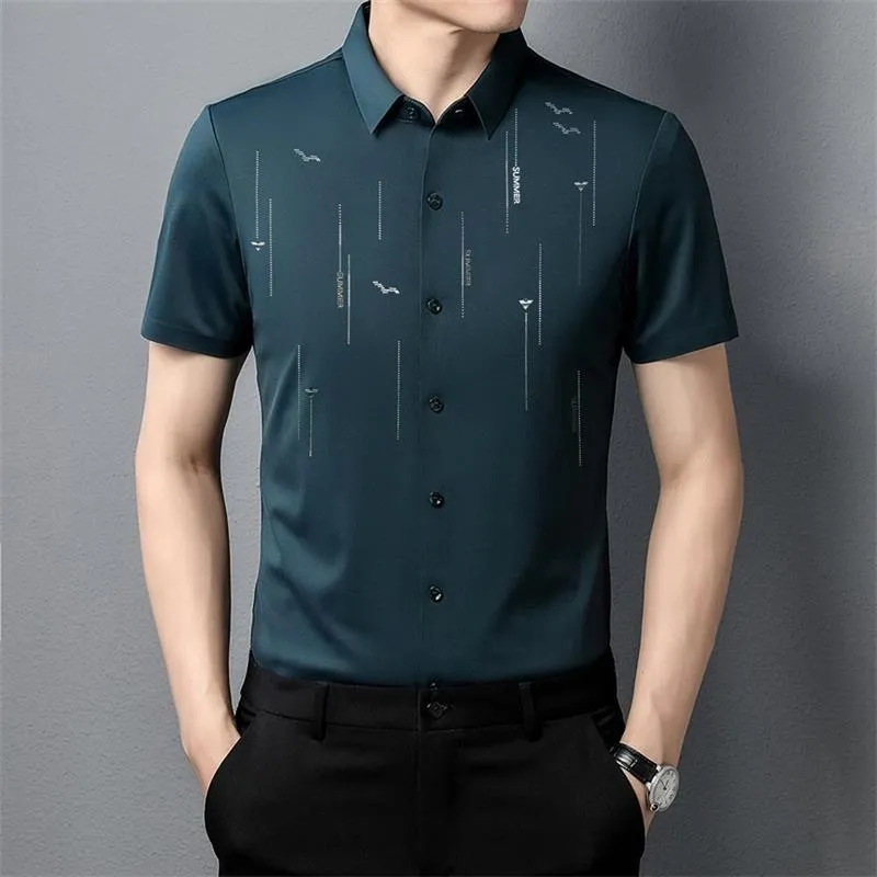 2024 Summer Anti-wrinkle Ice Silk Shirt