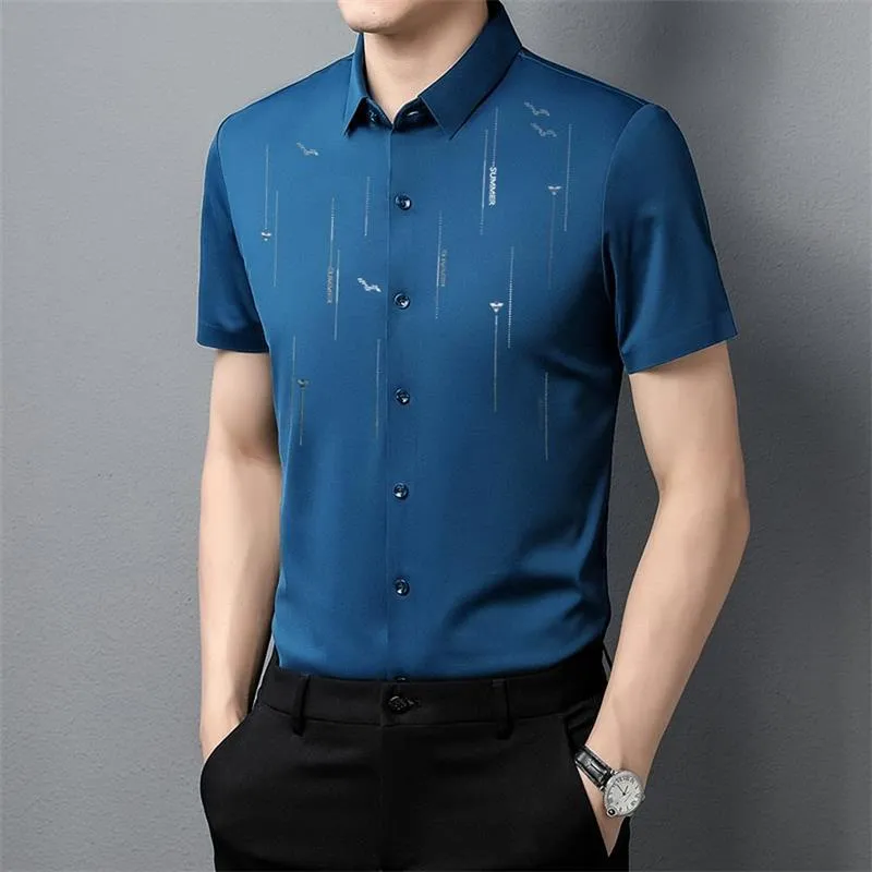 2024 Summer Anti-wrinkle Ice Silk Shirt