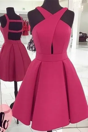 A-line short Homecoming dresses