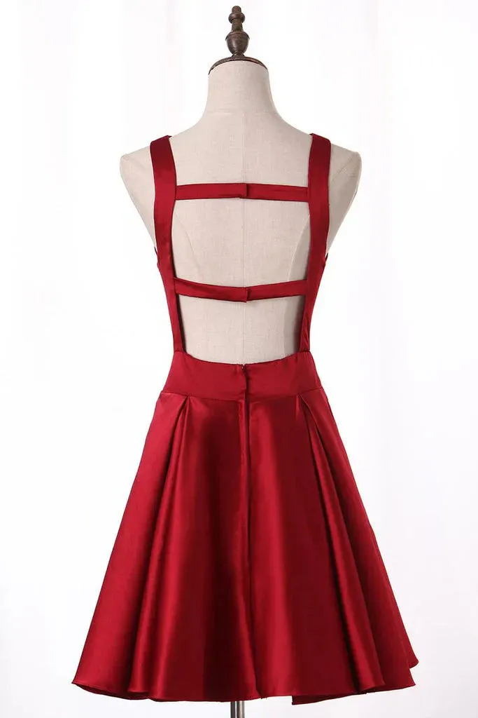 A-line short Homecoming dresses
