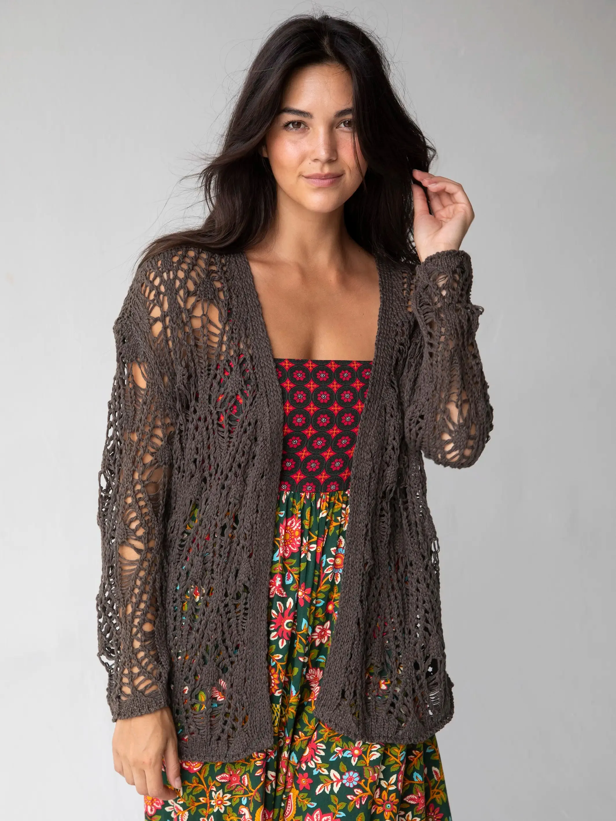 Abigail Cardigan - Charcoal