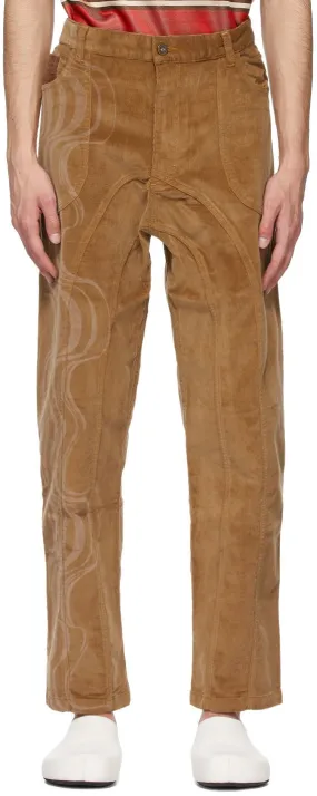 Ahluwalia SSENSE Exclusive Brown Corduroy Joy Trousers