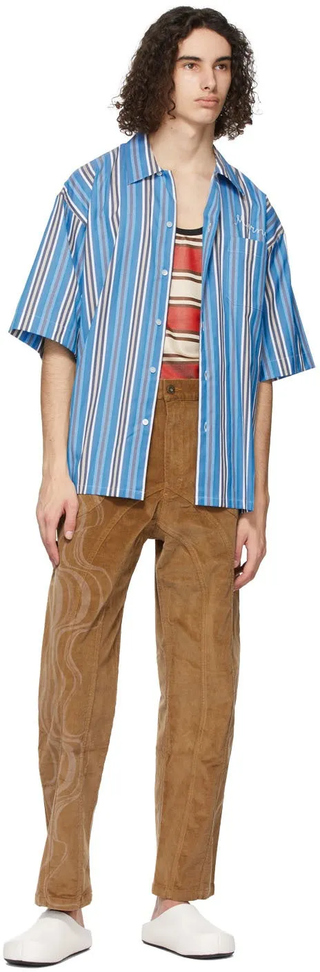 Ahluwalia SSENSE Exclusive Brown Corduroy Joy Trousers