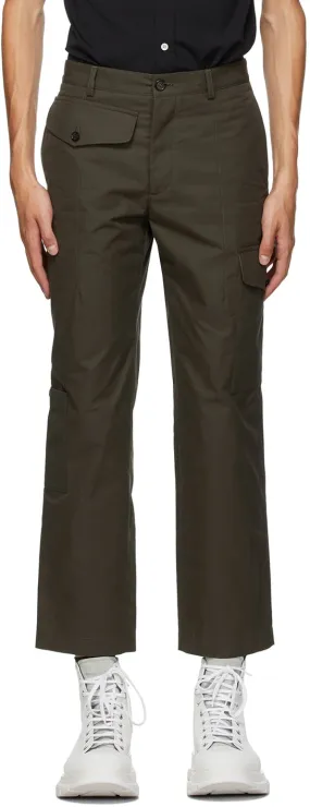 Alexander McQueen Khaki Military Trousers