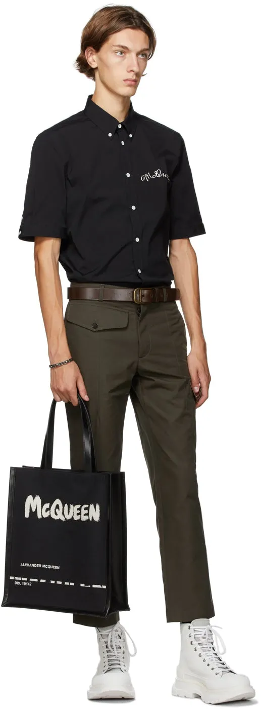 Alexander McQueen Khaki Military Trousers