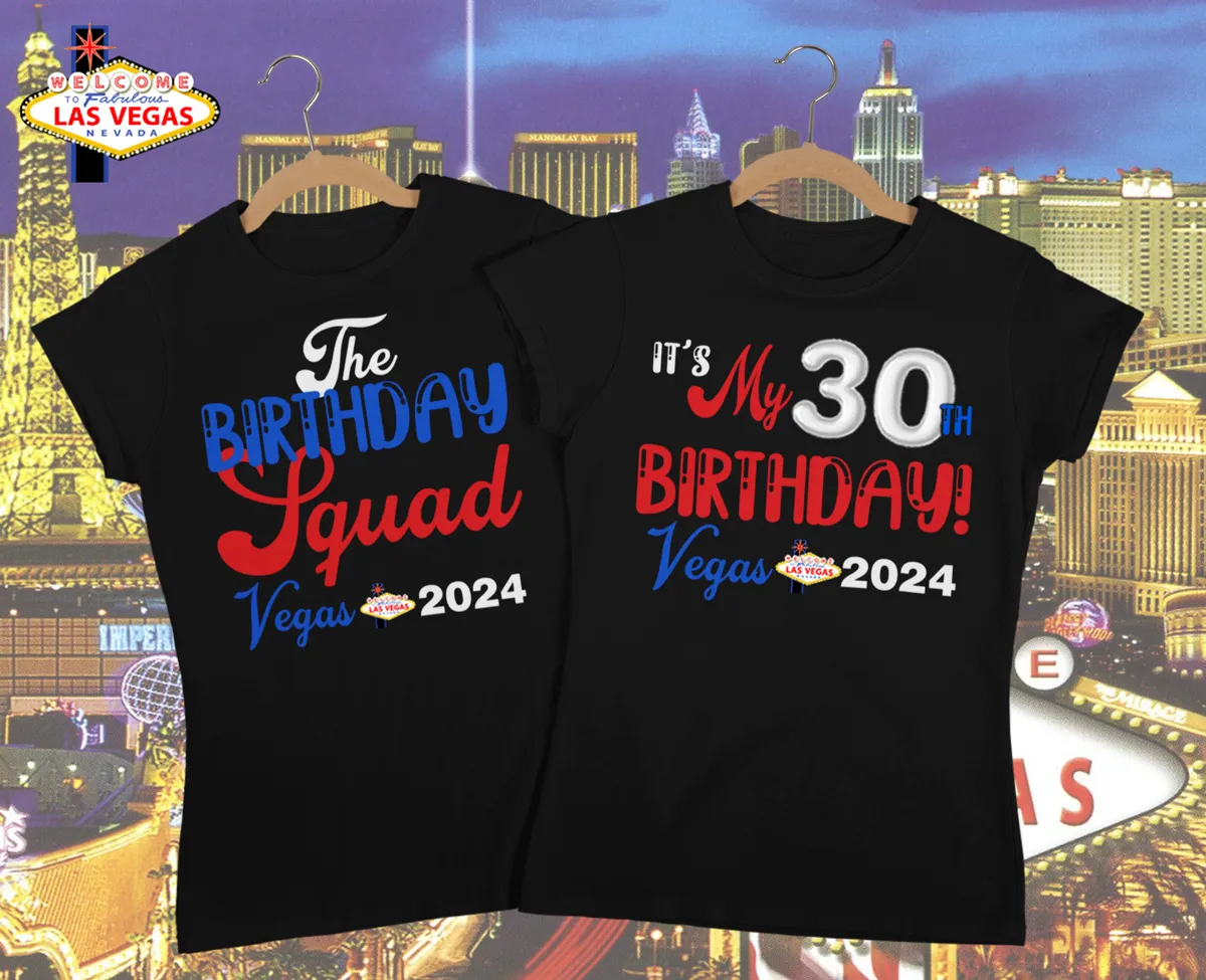 Birthday Queen, Birthday Squad Shirts Las Vegas Vacation T Shirts
