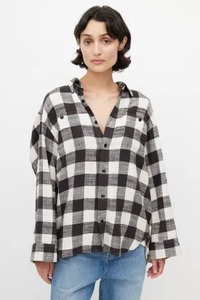 Black & White Plaid Shirt