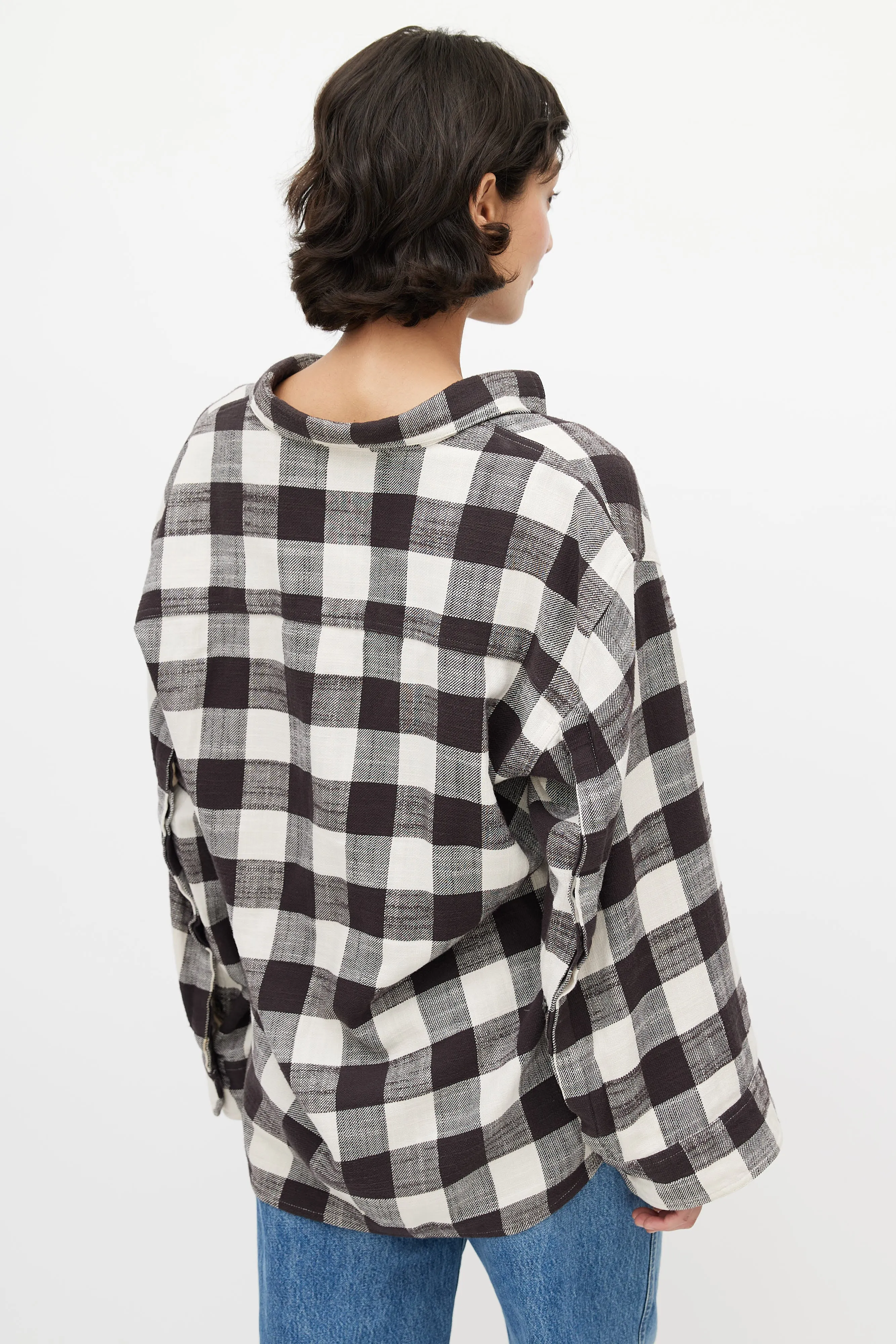 Black & White Plaid Shirt
