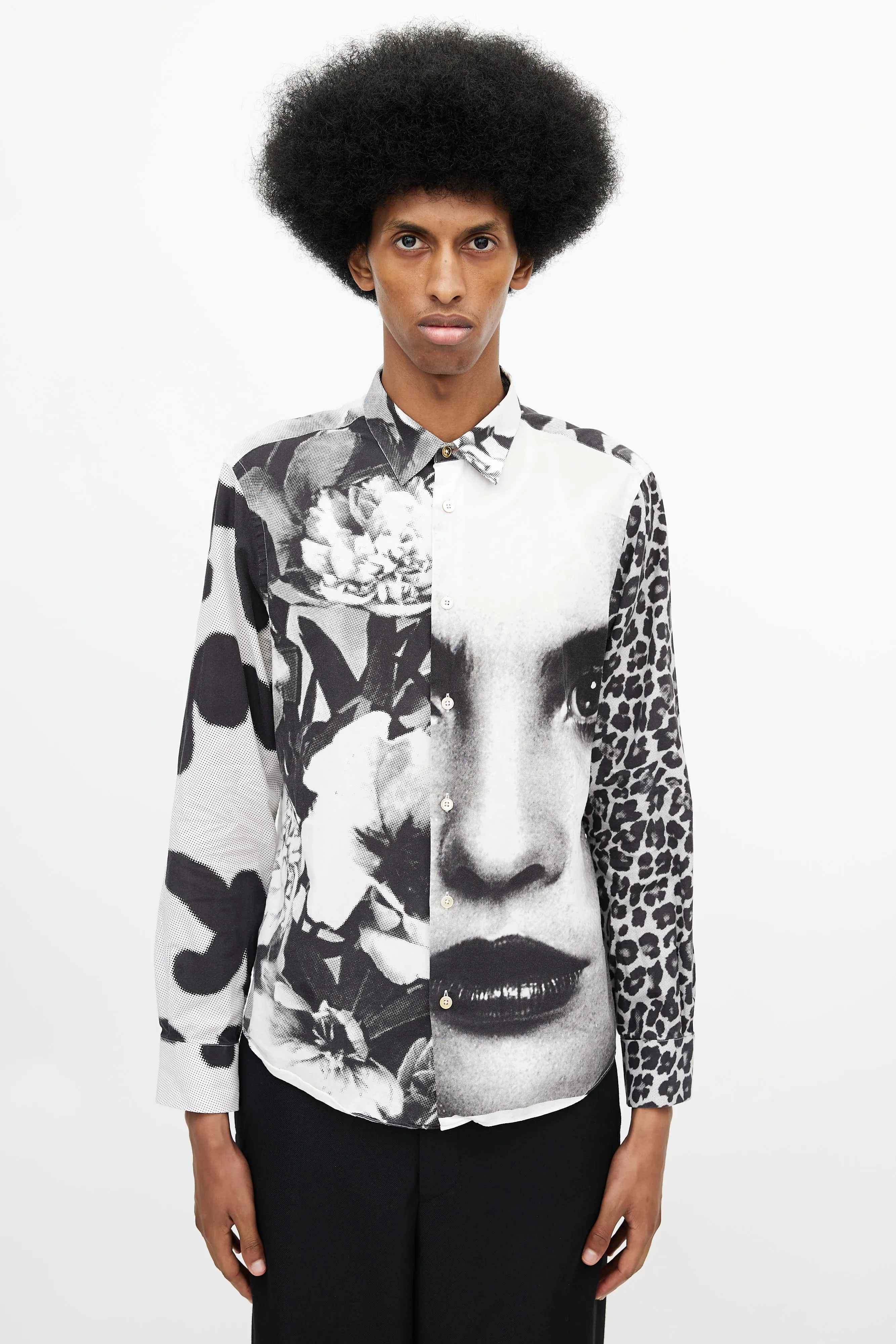 Black & White Print Shirt