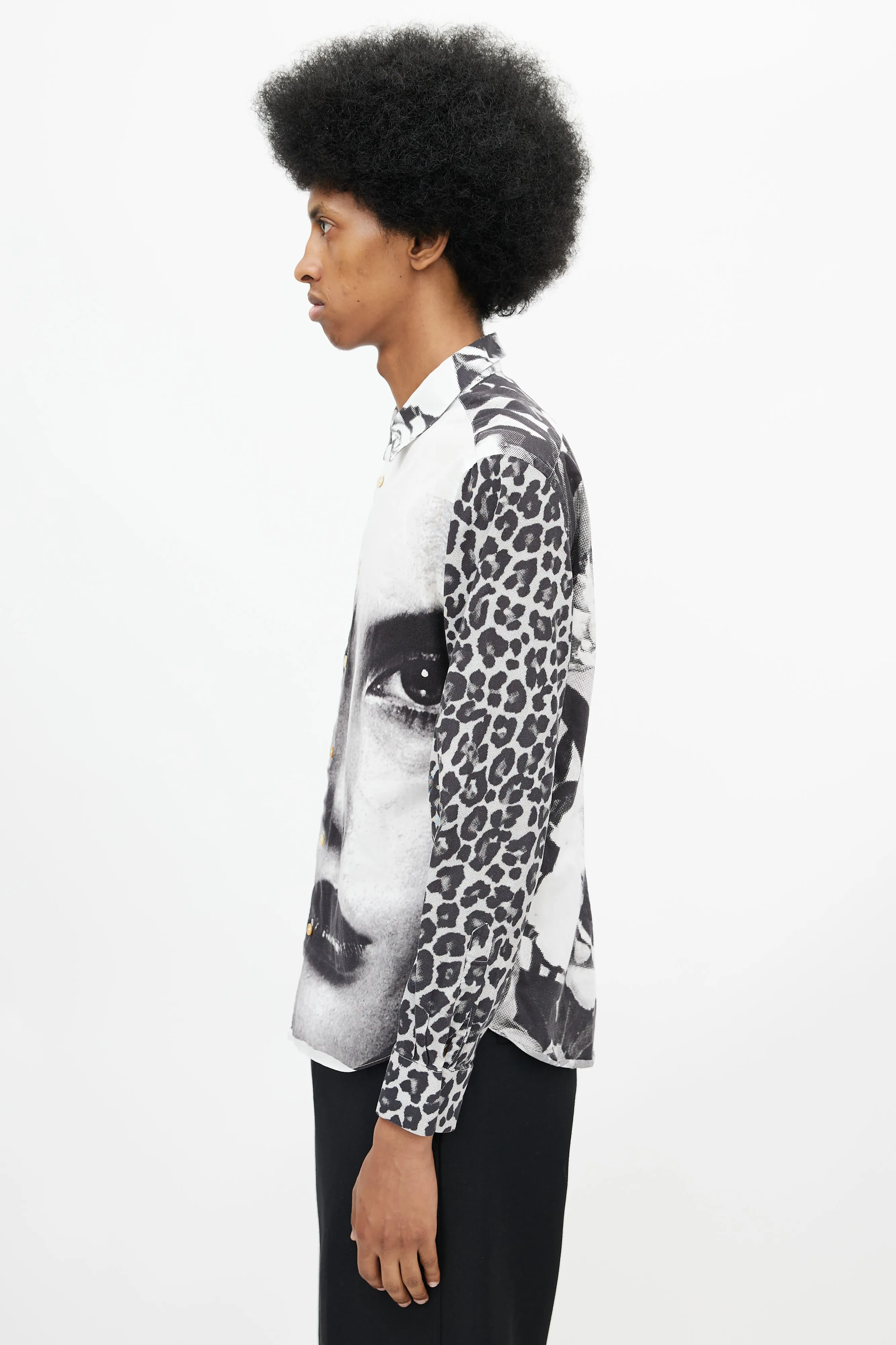 Black & White Print Shirt