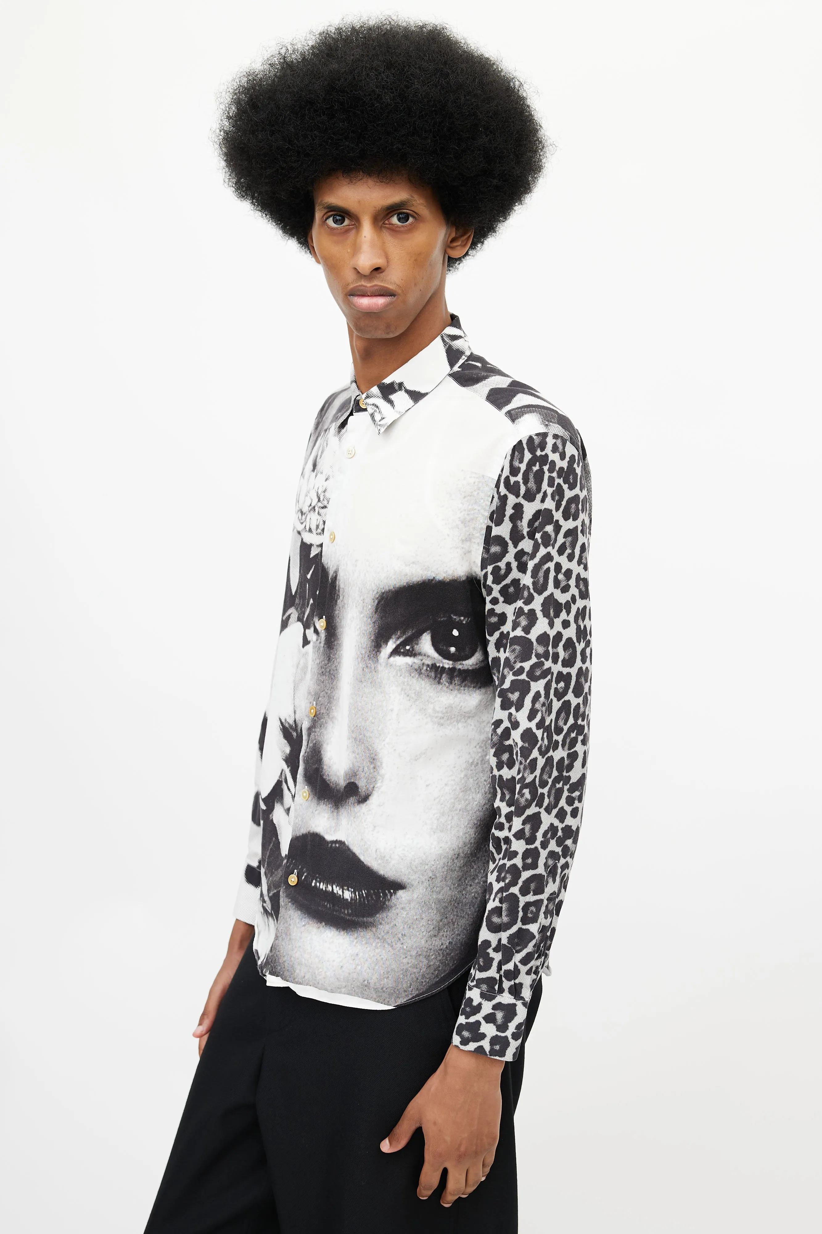 Black & White Print Shirt