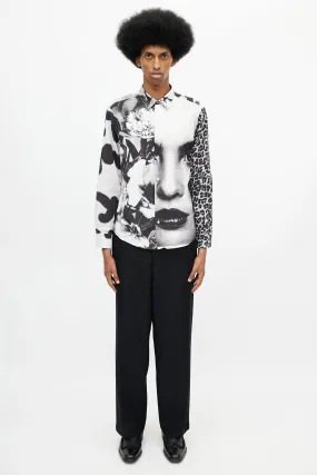 Black & White Print Shirt
