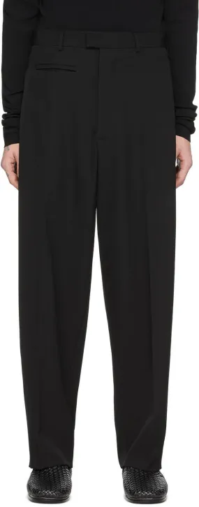 Bottega Veneta Black Wool Gabardine Trousers