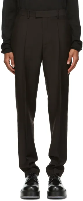 Bottega Veneta Brown Mohair Straight Trousers