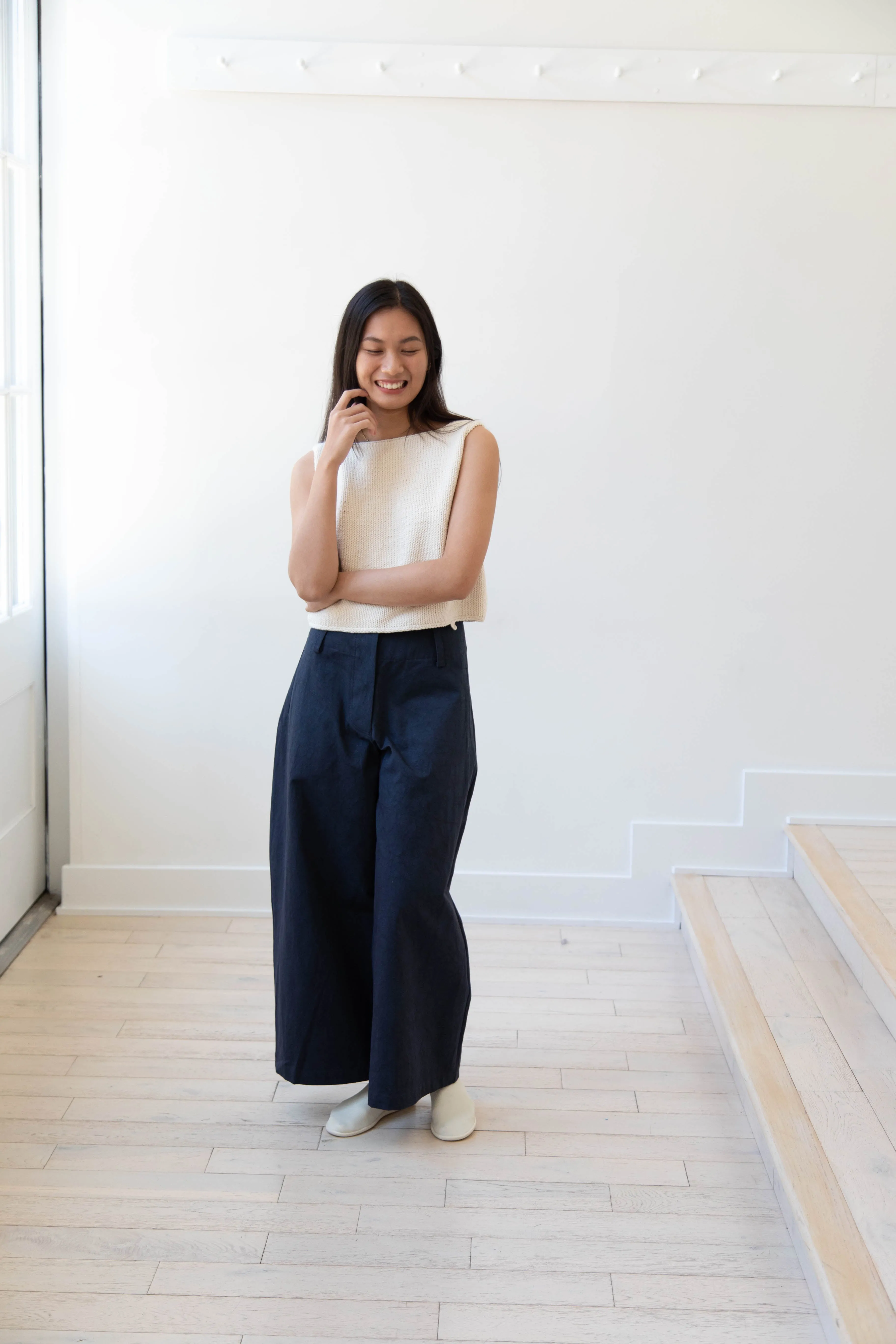 Cawley | Grace Trousers in Dark Navy