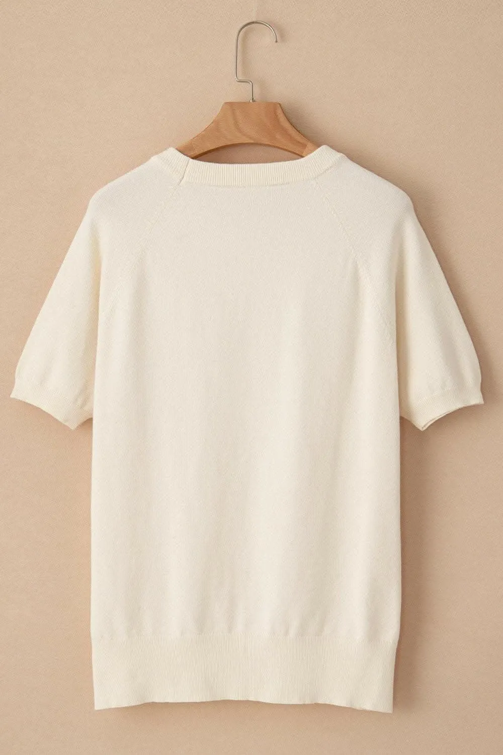 Chic Daisy Knit Top - Soft Fabric