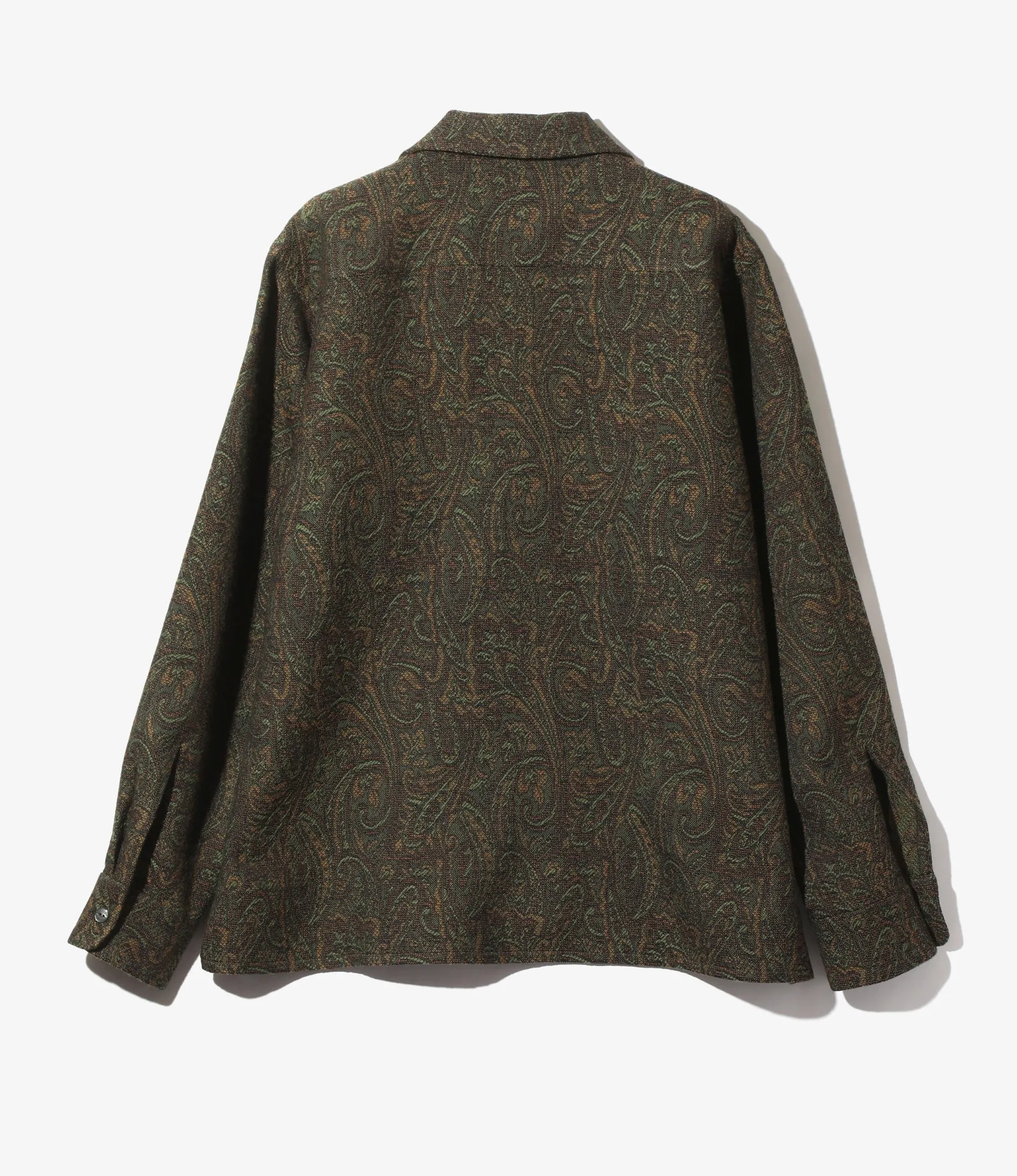 Classic Shirt – Green Paisley Jacquard Wool