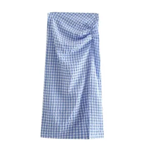 DRAPED ASYMMETRIC SKIRT