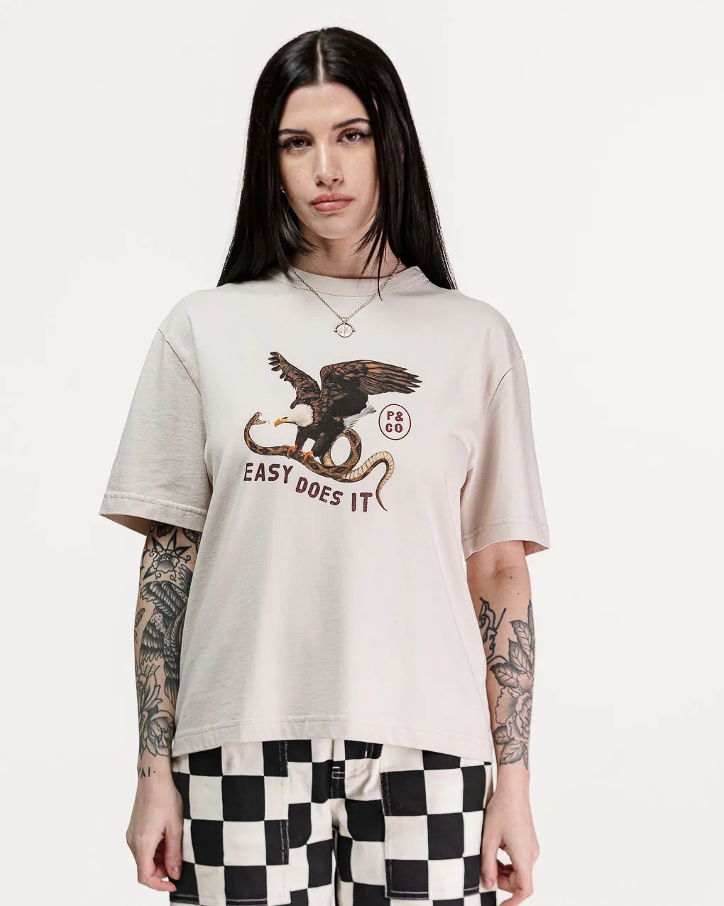 Easy Does It Boxy T-Shirt - Bone