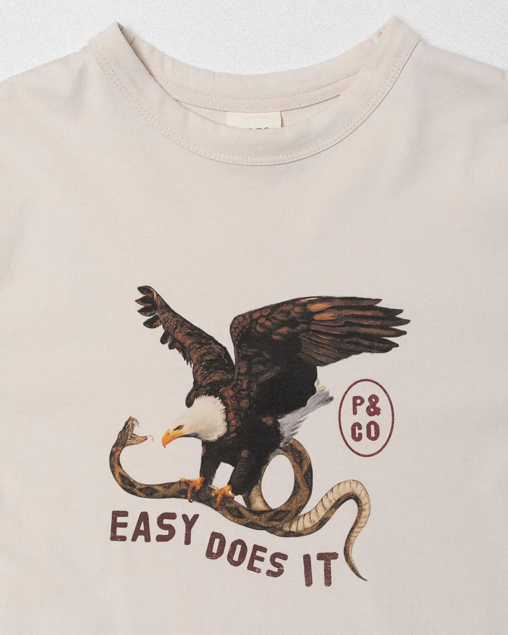 Easy Does It Boxy T-Shirt - Bone