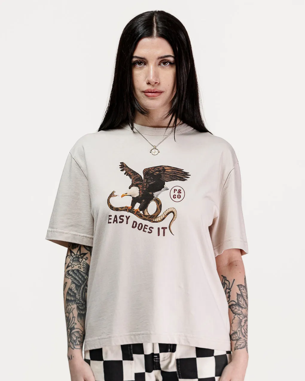 Easy Does It Boxy T-Shirt - Bone