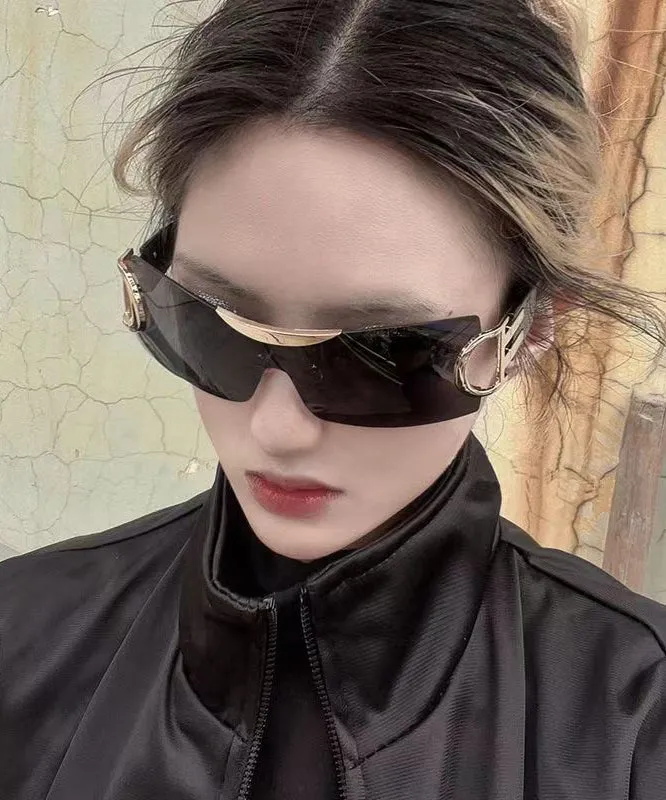 European And American Spicy Girl Concave Shaped UV Resistant Sunglasses XS1078