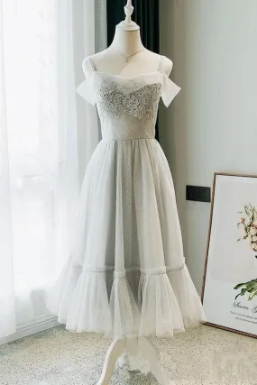 Homecoming Dresses Modest Off the Shoulder Lace Short with Lace up Cocktail Dress