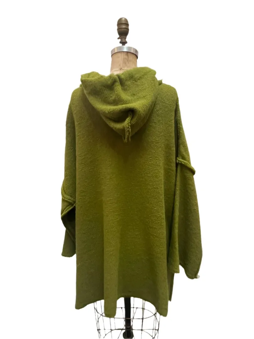 Light weight Sloppy Joe hoodie (Alpaca) - Moss