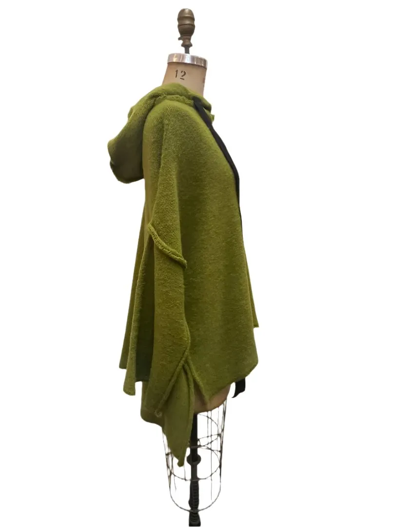Light weight Sloppy Joe hoodie (Alpaca) - Moss