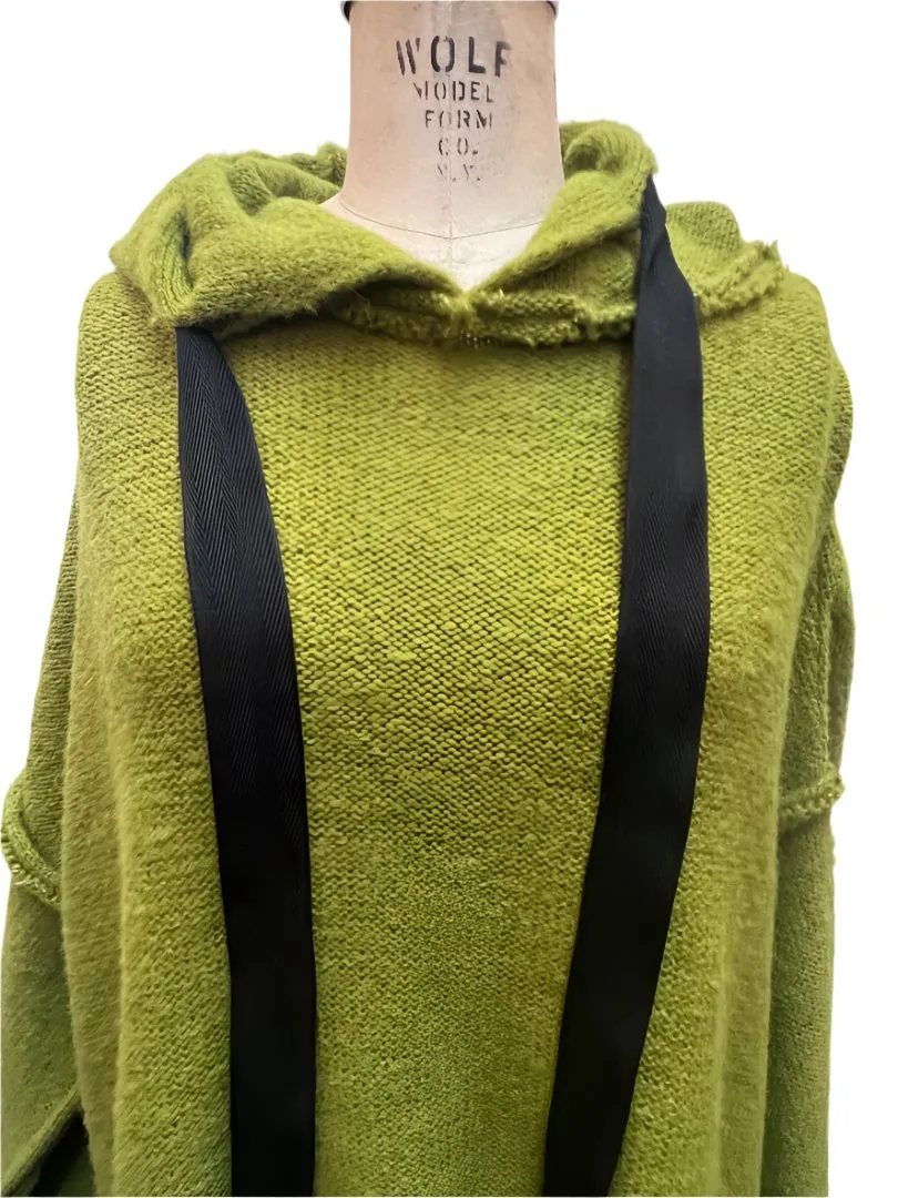 Light weight Sloppy Joe hoodie (Alpaca) - Moss