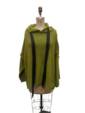 Light weight Sloppy Joe hoodie (Alpaca) - Moss