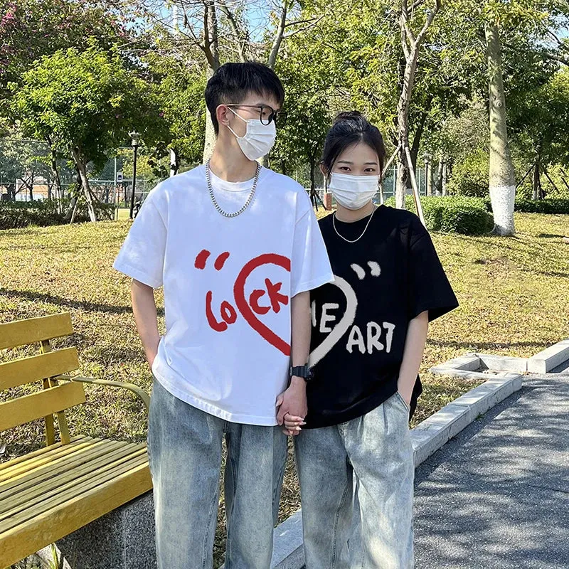 Lock Heart Cute Couple Shirts
