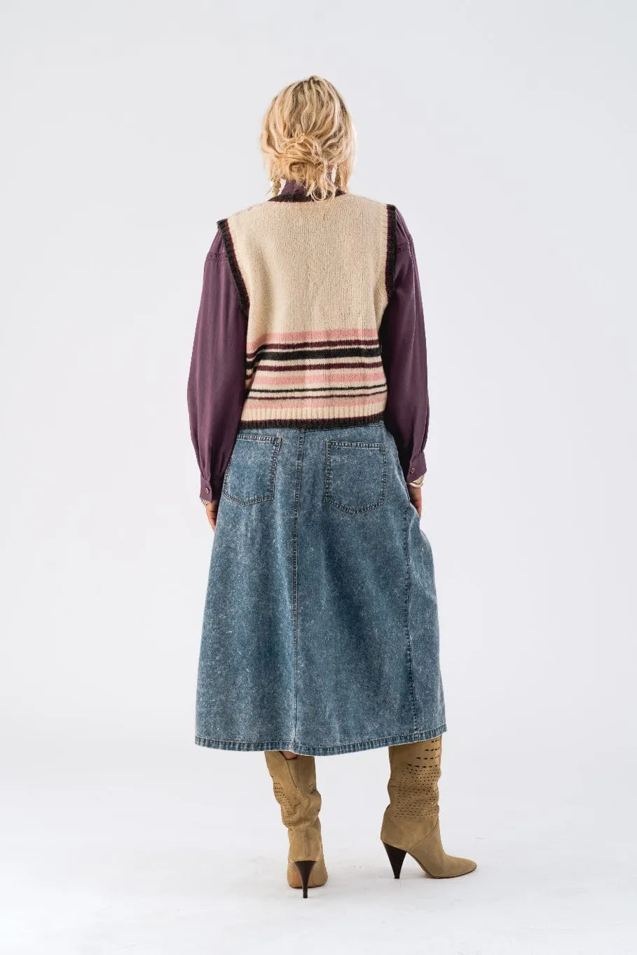 Lollys Laundry Ina Vest Creme