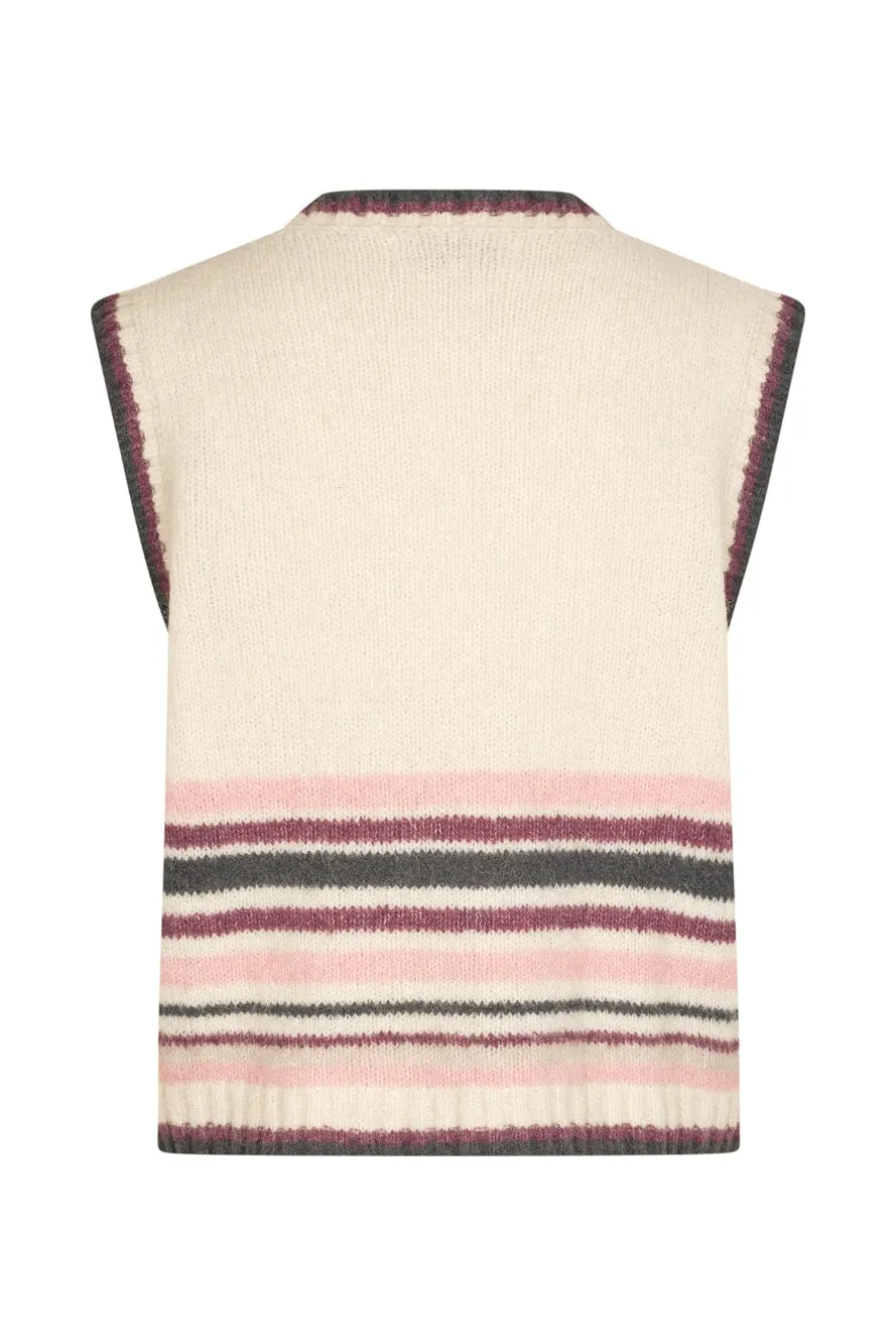 Lollys Laundry Ina Vest Creme