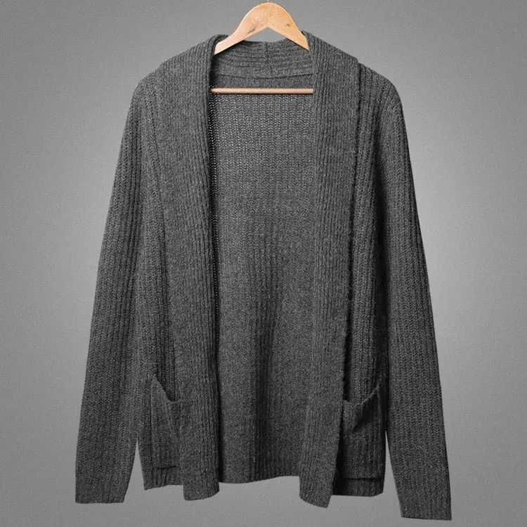 Men's Winter Warm Woolen Slim Knitted Cardigan