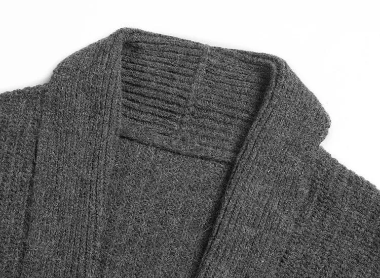 Men's Winter Warm Woolen Slim Knitted Cardigan