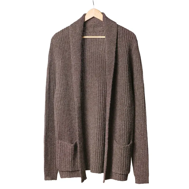 Men's Winter Warm Woolen Slim Knitted Cardigan