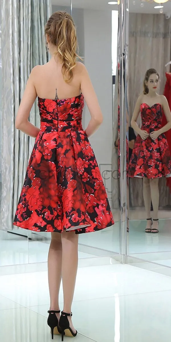 Sweetheart A-Line Unique Deisgn Lovely Homecoing Dresses LMX1174