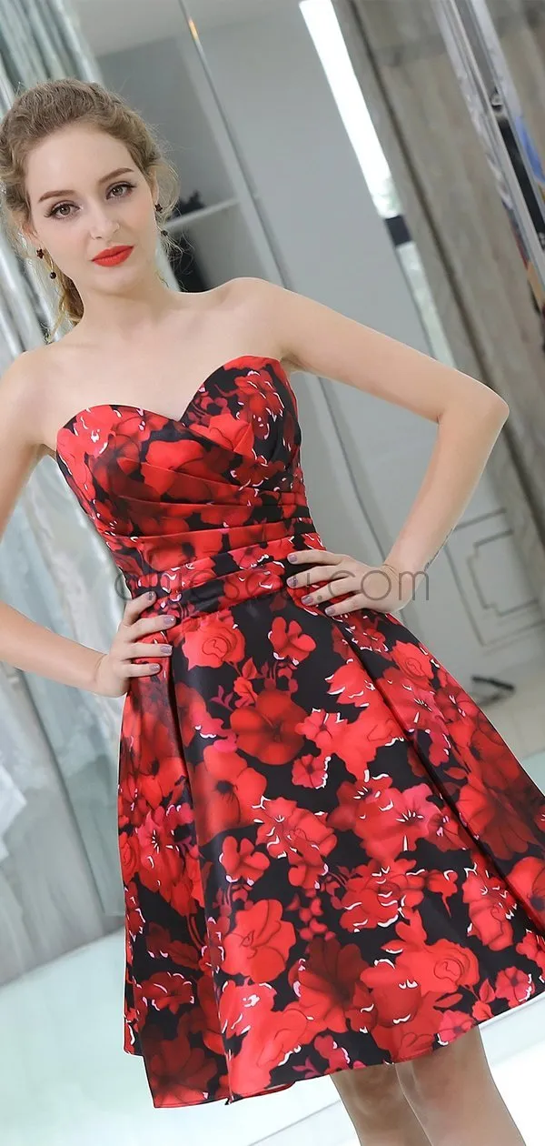 Sweetheart A-Line Unique Deisgn Lovely Homecoing Dresses LMX1174