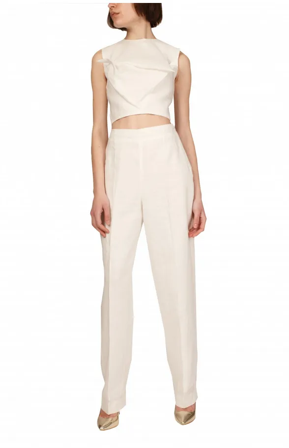 Wide leg  Linen Trousers I Hollie